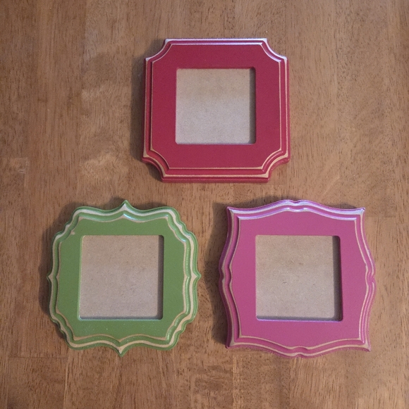 Other - Set Of 3 Colorful Decorative Frames 5x5